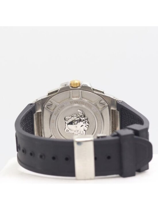 Versace Greca Quartz Date Silver Dial Watch Nam main image 4